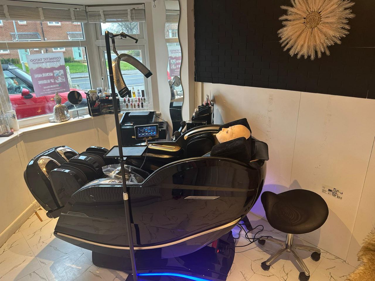 Professional beauty treatment room at LashBrows Aesthetic Studio